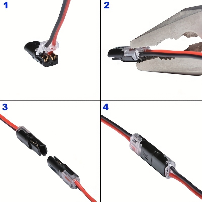 5pcs, Connecteur De Jonction De Câble Rapide - Connecteur Mâle De