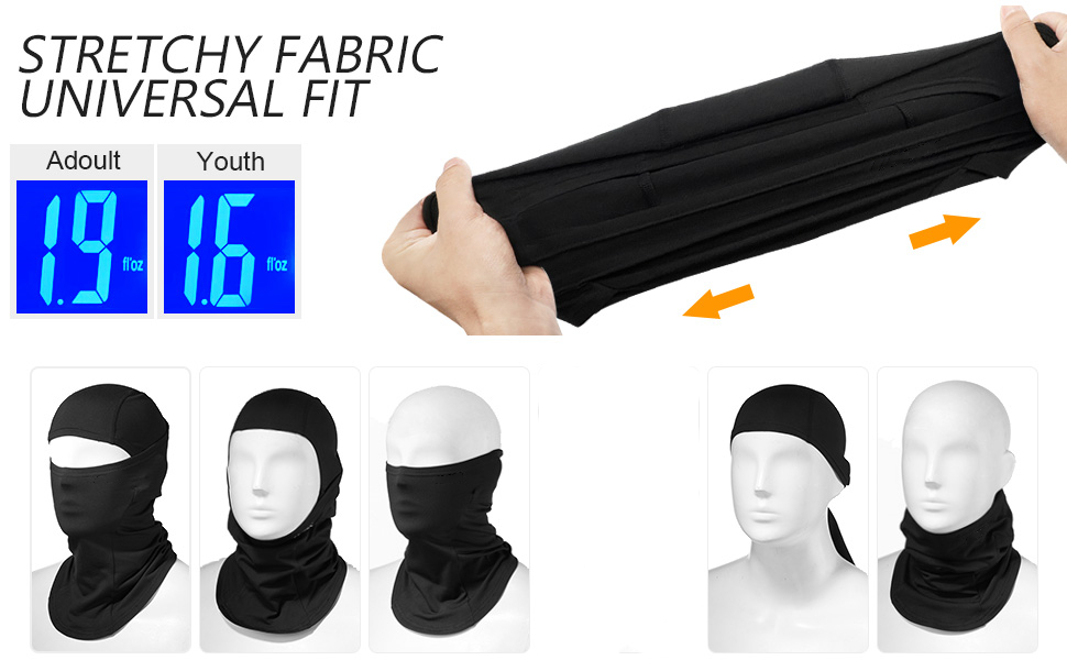 Tour De Cou Masque Sport éLastique - Facial Homme Glace Cagoule Unisexe  Elastique SéChage Rapide Anti-UV Respirant RéUtilisable Facial Coupe-Vent  pour Foulard Motard PêChe Cyclisme Chasse : : Mode