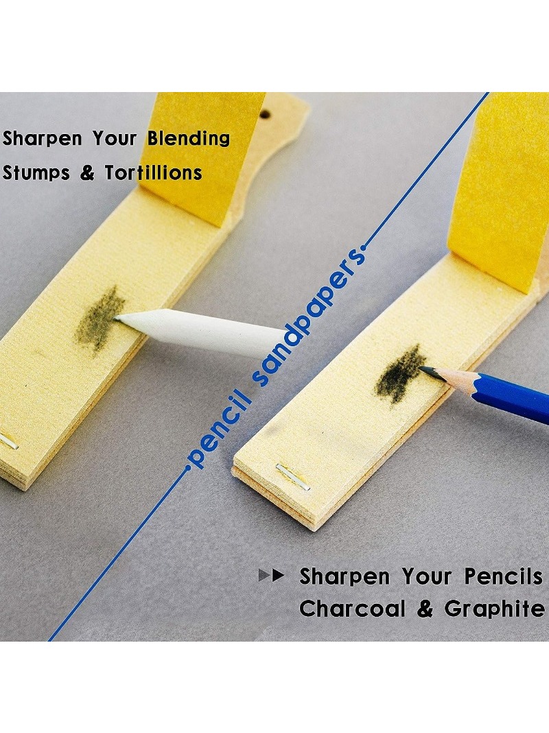 Blending Stumps And Paper Art With Pencil Sharpener Pointer - Temu