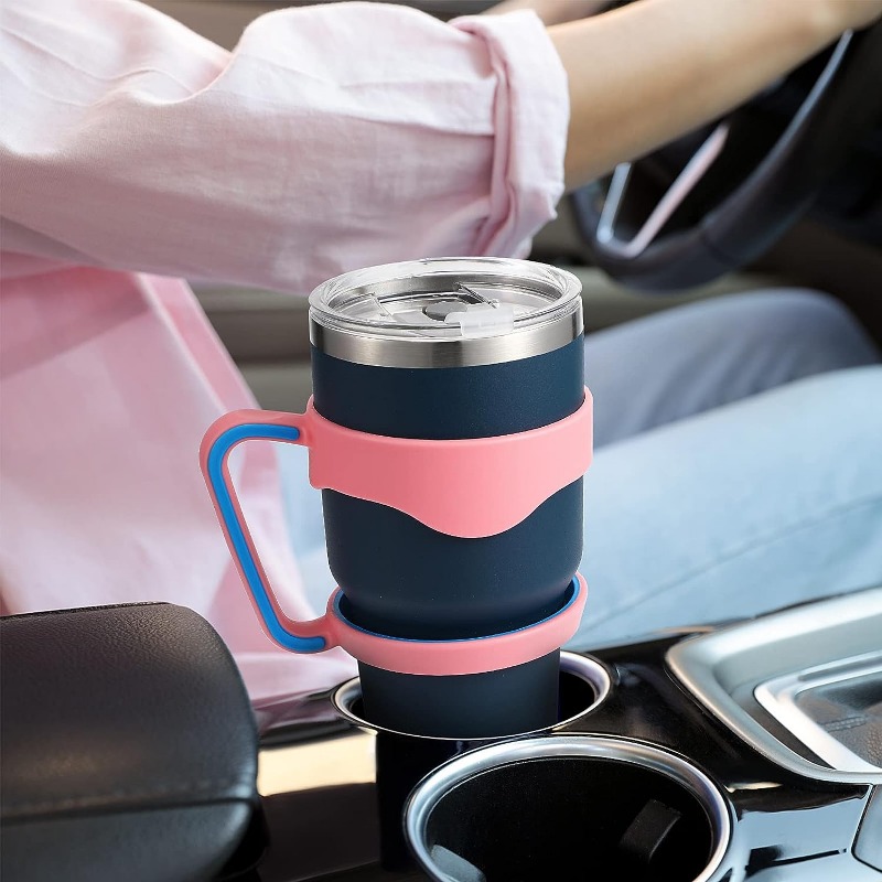 Plastic Tumbler Handle For Mug, Lightweight Spill Proof Cup Grip Holder Cup  Accessories - Temu