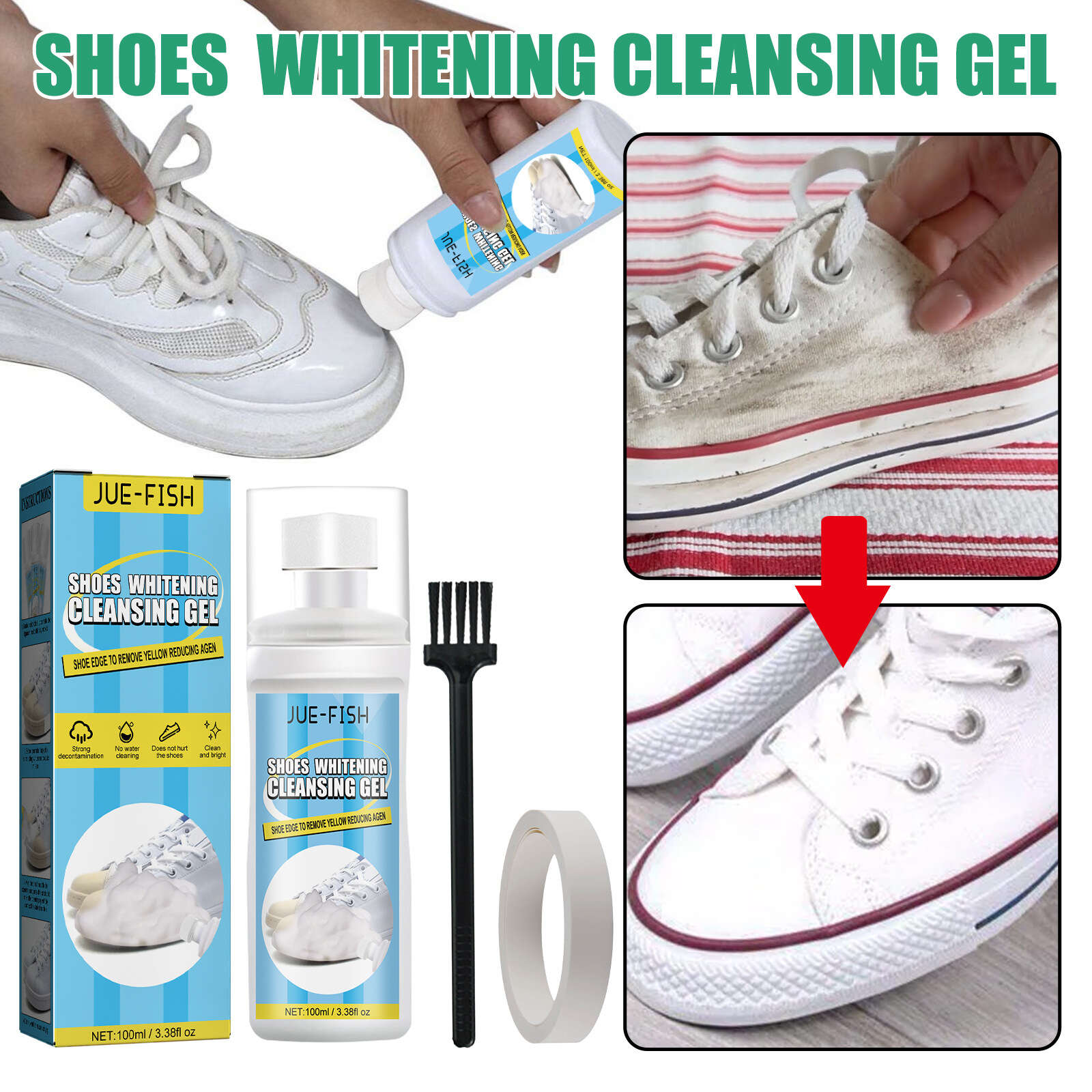 brightening whitening white sneaker cleaner shoe