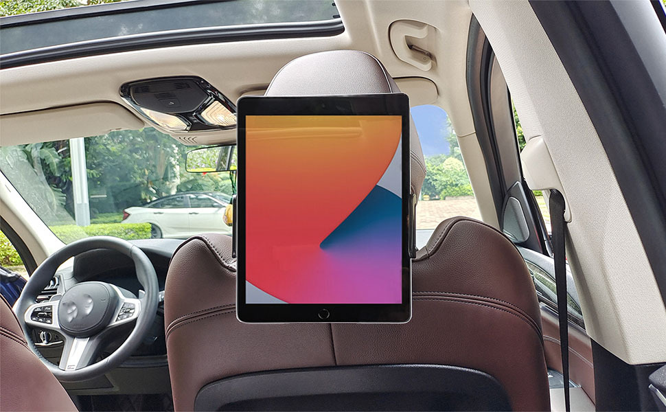 Tablet-Halter für Auto, dehnbare Auto Kopfstütze Smartphones / s / iPad  Halter 360 Drehen Einstellbare Auto Rücksitz Tablet Mount Holder-3