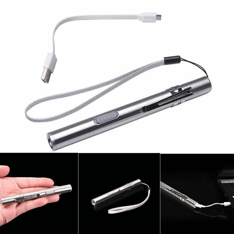 

1pc Compact & Powerful High Lumens Penlight Lamp, Led Usb Rechargeable Torch Light For Outdoor Hiking Camping Fishing