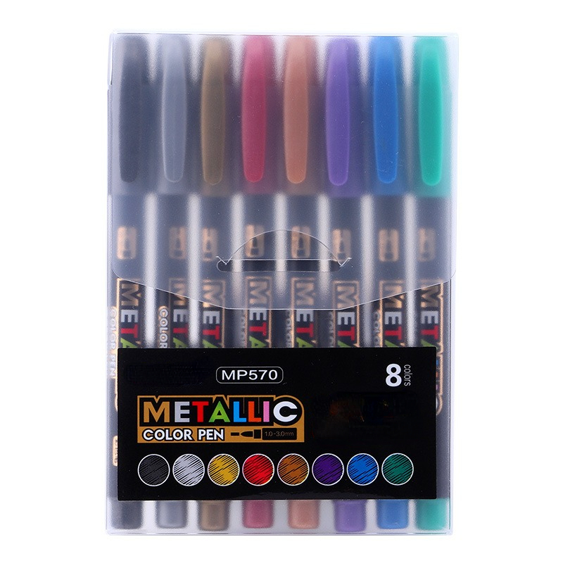 8pcs Mixed Color Random Marker Pen