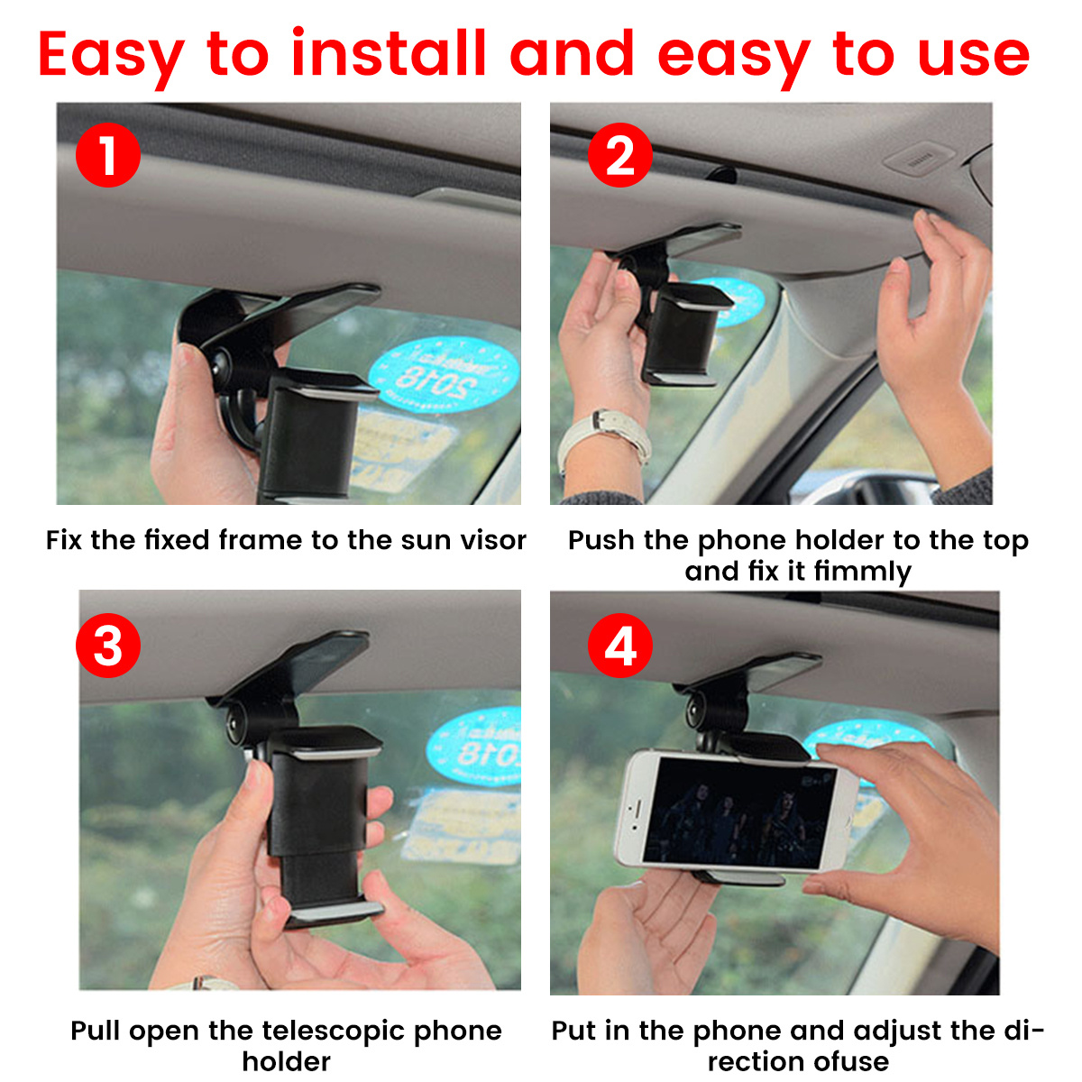 Sun Visor Mount Sun Visor Holder Ooono Co driver No1 - Temu