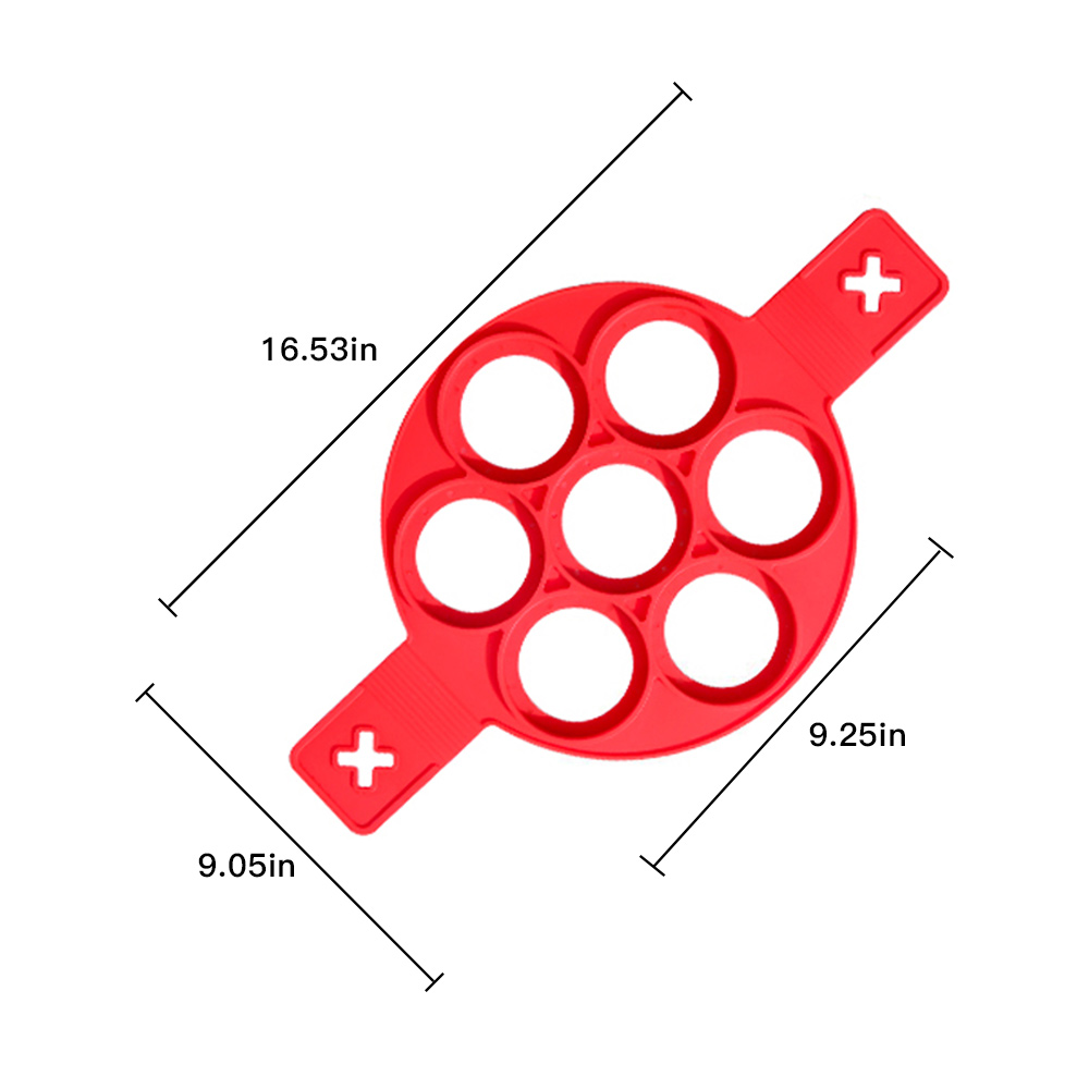 silicone   pan with 7   mold non stick egg cooking tray multi shaped pancake egg maker for home kitchen cooking gadgets tool details 0