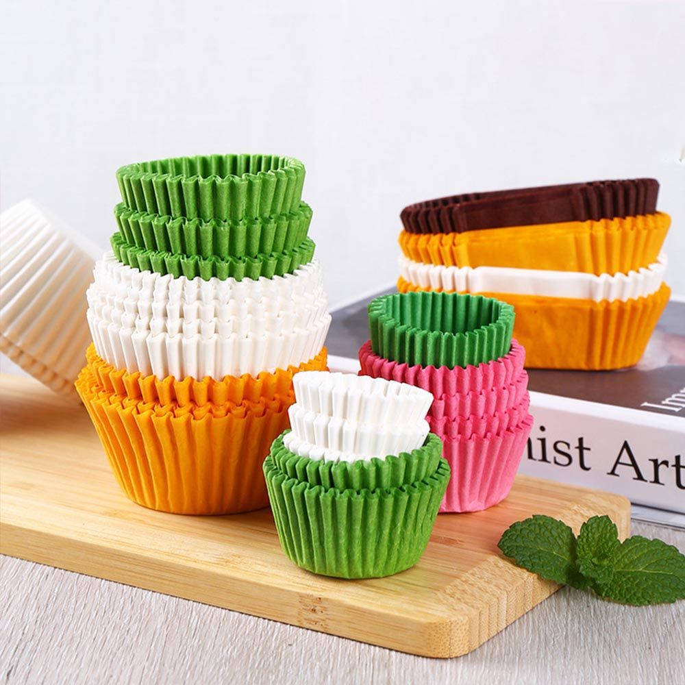100Pcs Muffin Cup Stripe Tulip Shape Oil Proof Paper Decorating Wrap  Cupcake Liner Baking Tools - AliExpress
