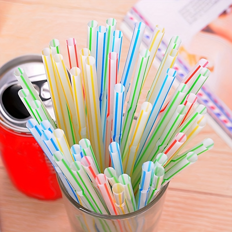 100pcs Disposable Straws Wide Large MilkTea Milkshake Plastic Drinking  Straws Smoothie Cold Drinking Drinkware Bar Accessories - AliExpress