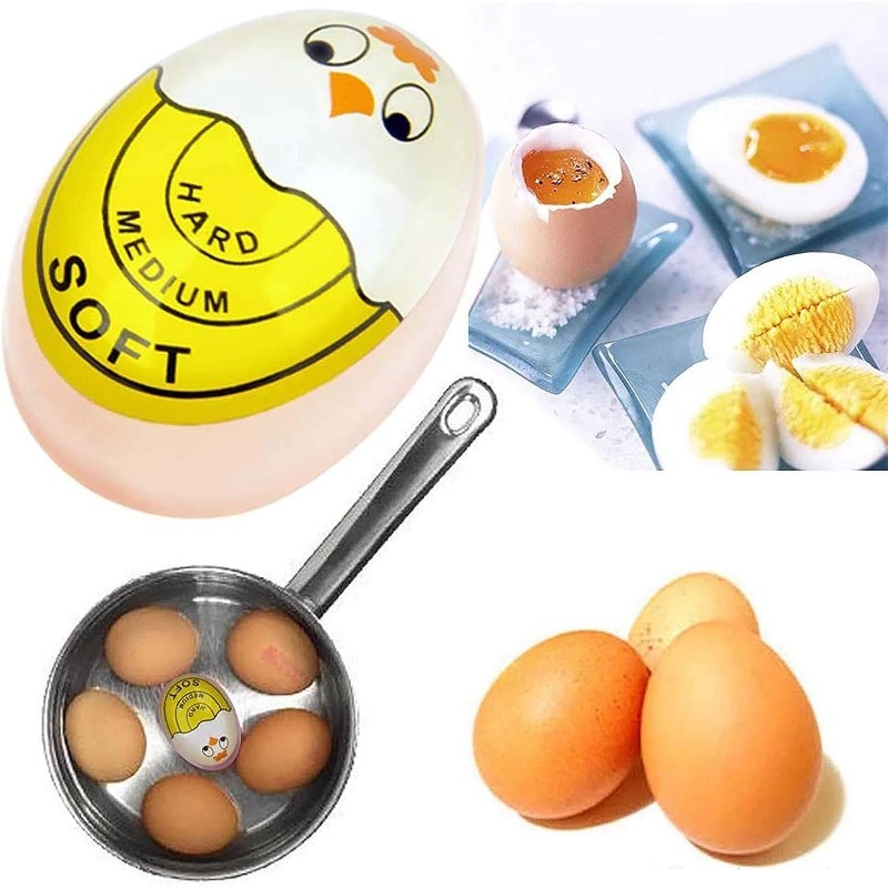 Boiled Egg Timer Colour Changing Easy to Read Egg Cooking Indicator for  Home
