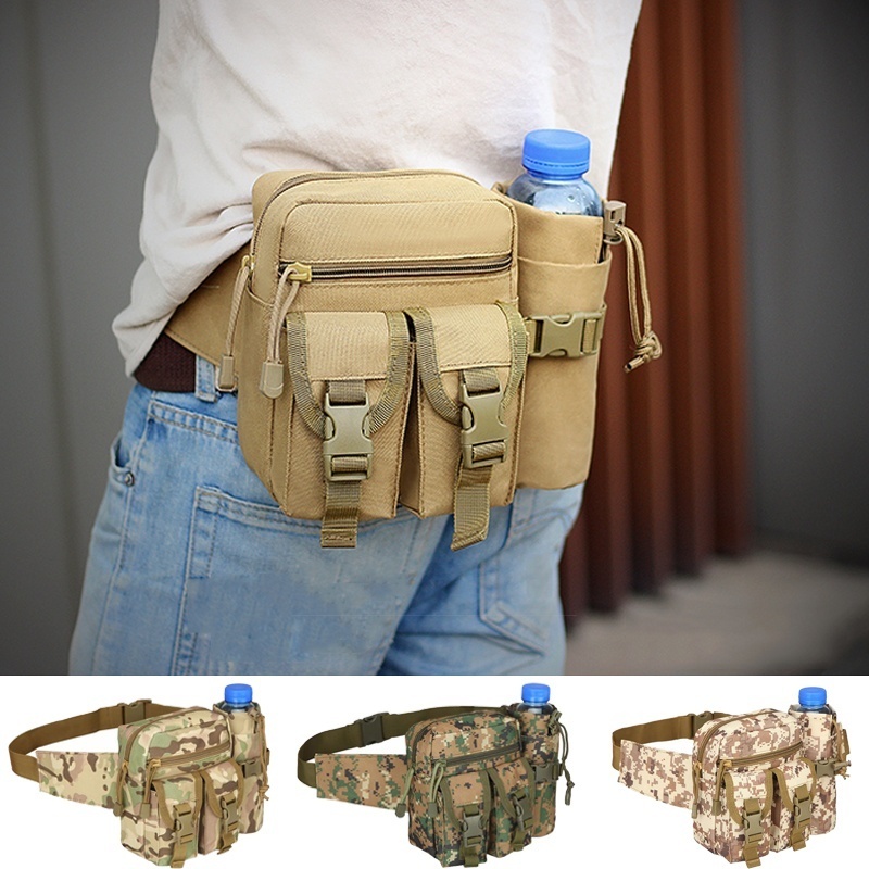 Waist Belt Bag, Wear Resistant Adjustable Multi Pocket Waist Pouch Bag for  Outdoor : : Sports & Outdoors