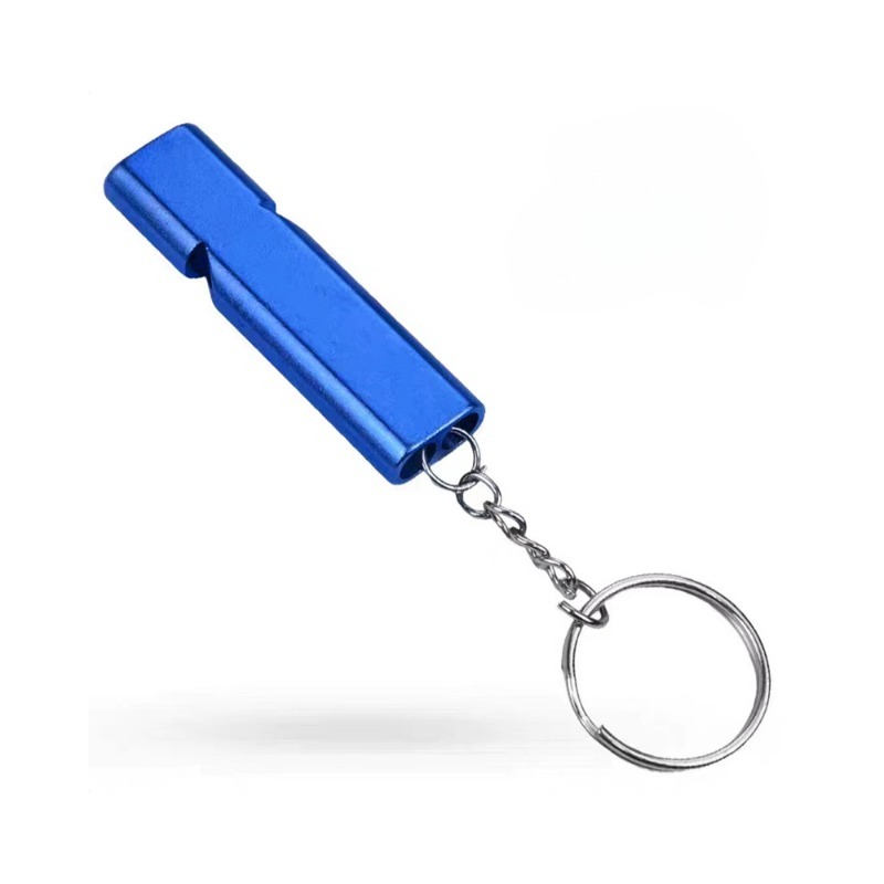 Aluminum Double Hole Survival Whistle High Frequency Sports Training