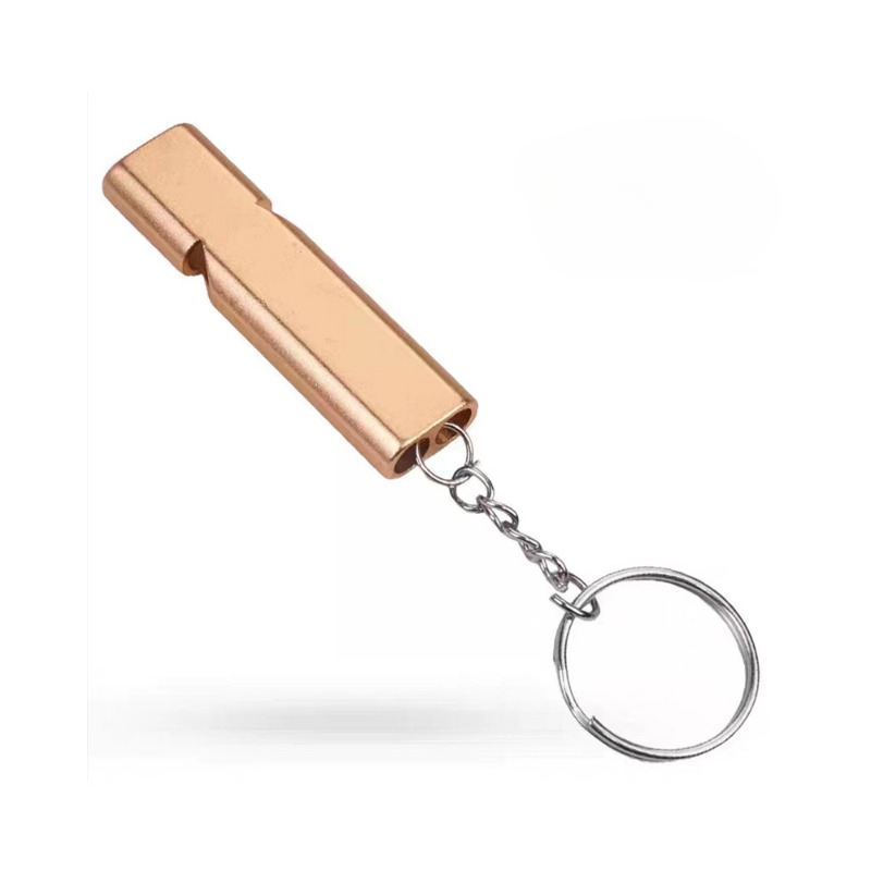 Aluminum Double Hole Survival Whistle High Frequency Sports Training