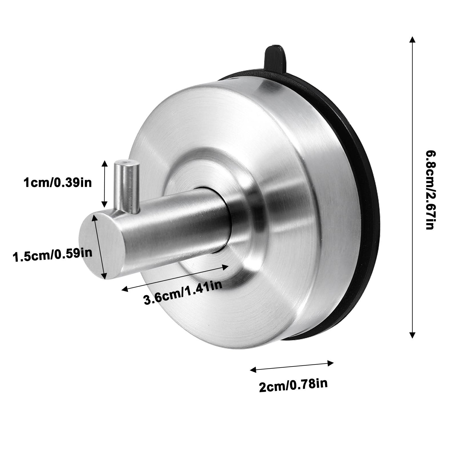 1/2pcs Gancho Ventosa Fuerte Acero Inoxidable 304 Gancho - Temu