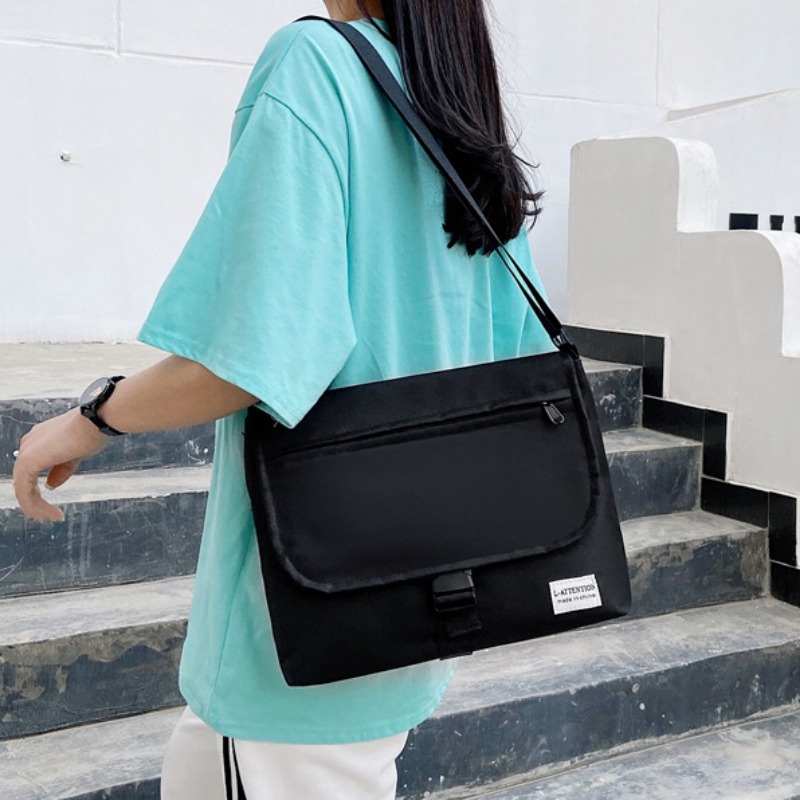 Square Messenger Bag Large Capacity Shoulder Bag - Temu