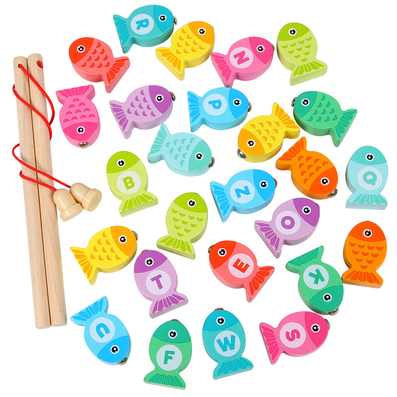 Catch Fun With This Wooden Magnetic Fishing Toy Diy Game For - Temu Canada