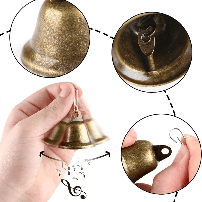 Craft Bells Bronze Jingle Bells Vintage Bells With Spring - Temu Canada