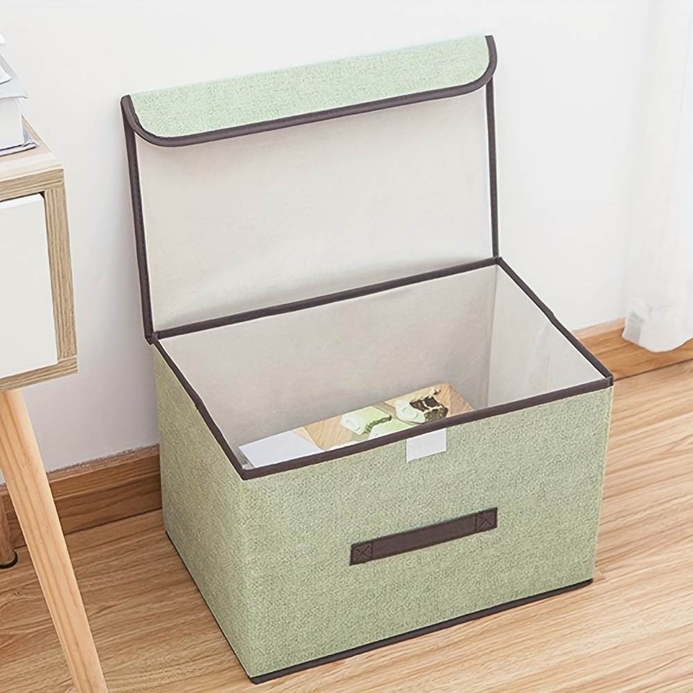 

1pc Foldable Fabric Storage Box Dustproof Storage Box Tape Cover Storage Box Clothing Sundries Storage Box Batch