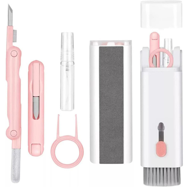 7-In-1 Portable Cleaning Kit Computer Headphone Cleaning Tool + Key Puller