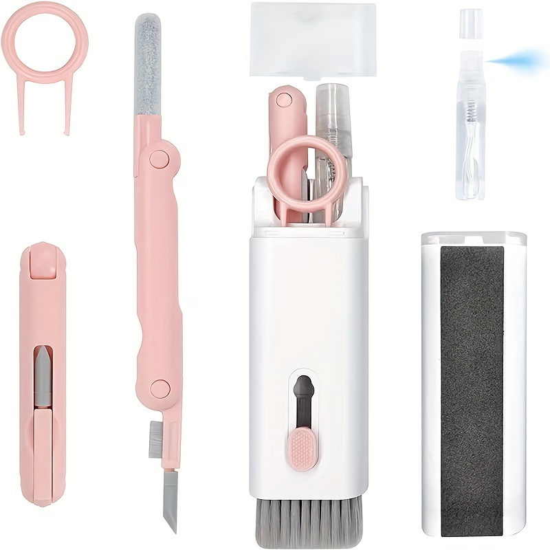 7-In-1 Portable Cleaning Kit Computer Headphone Cleaning Tool + Key Puller