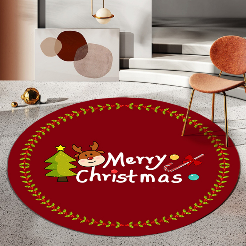 Christmas Designed Floor Mat For Home Decor