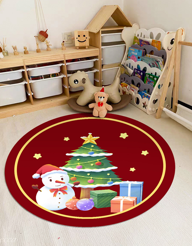 Savannan Door Mats,Horse Winter Snow Plush Bedside Indoor Rug for Bedroom  Bathroom Living Room Dorm Nursery Kids Room Decor 16x24