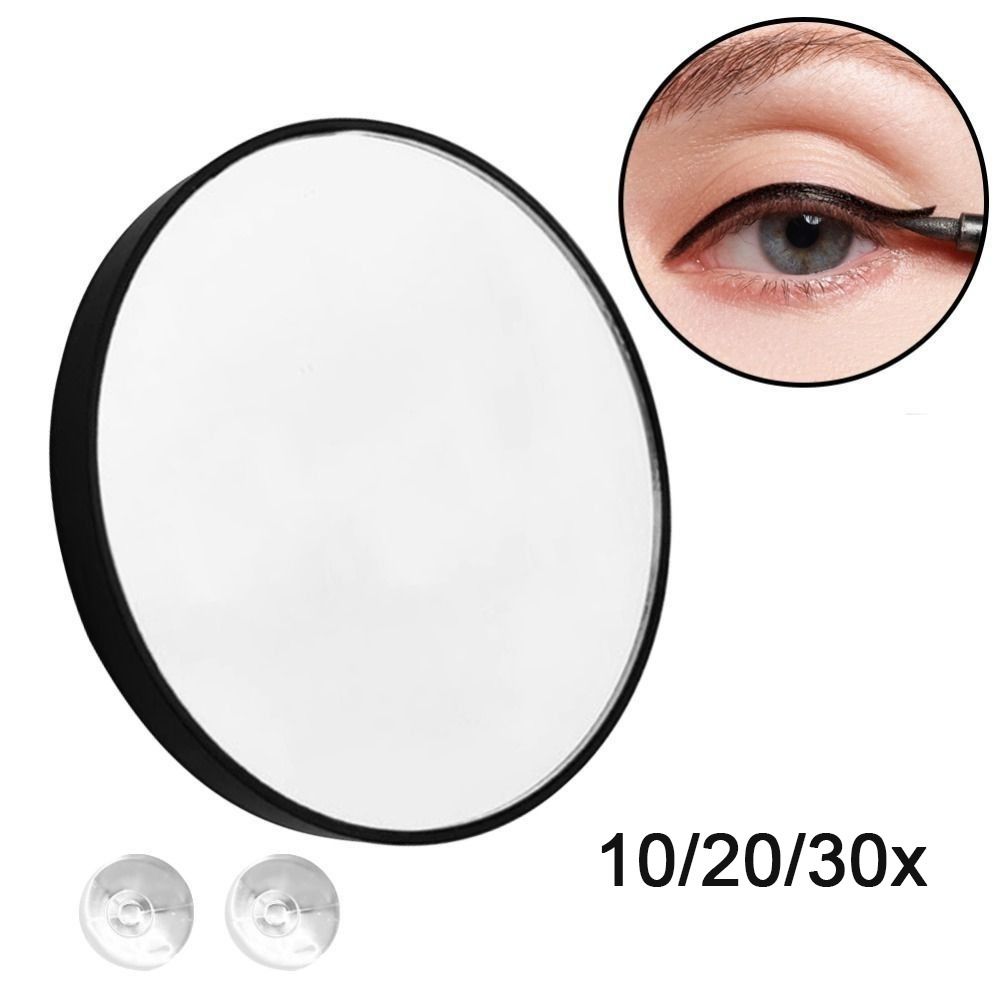 Portable Acne Pores Makeup Mirror with Suction Cups 10-30x Magnification