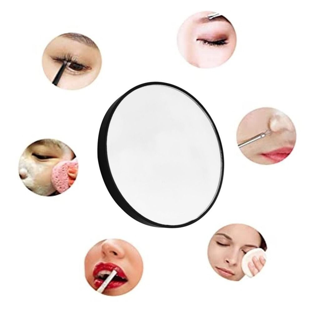 Portable Acne Pores Makeup Mirror with Suction Cups 10-30x Magnification