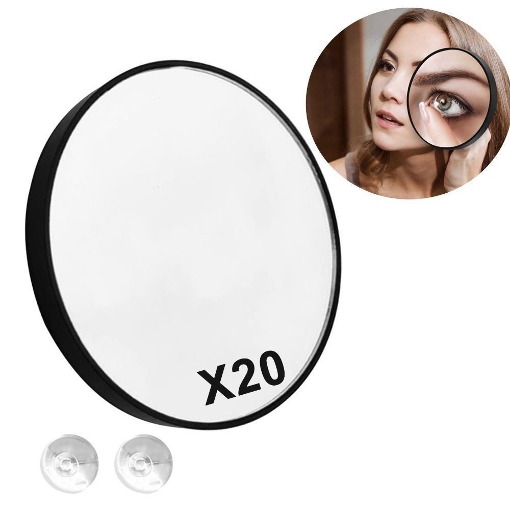 Portable Acne Pores Makeup Mirror with Suction Cups 10-30x Magnification