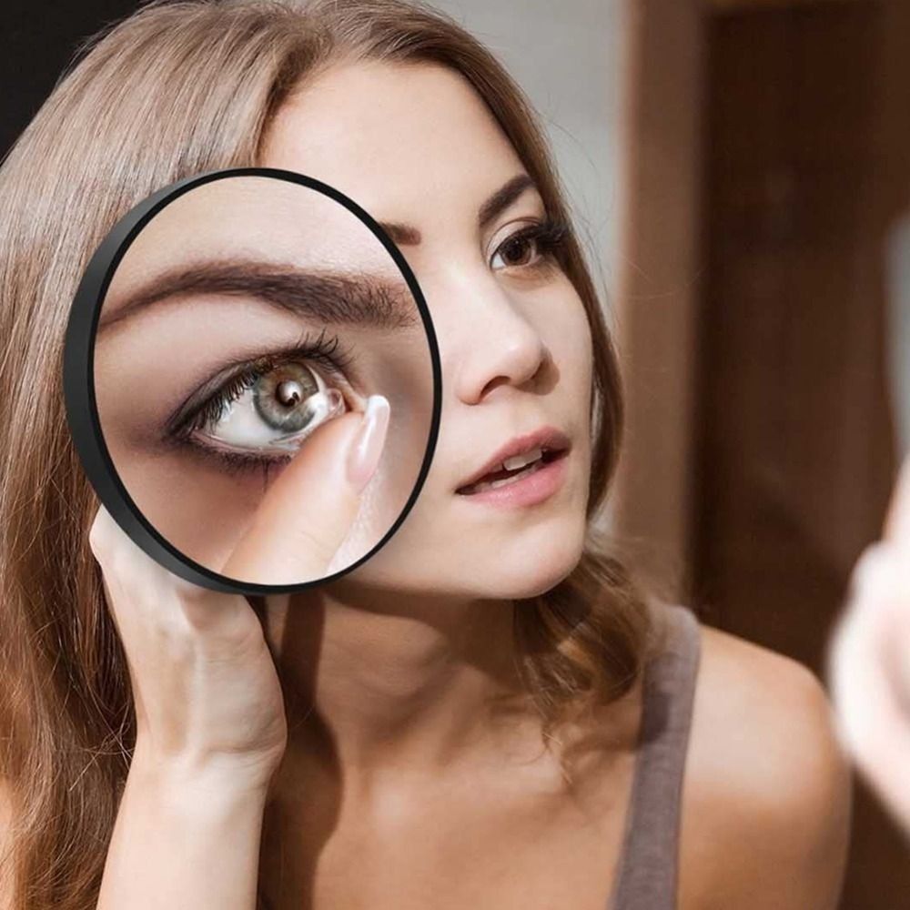 Portable Acne Pores Makeup Mirror with Suction Cups 10-30x Magnification
