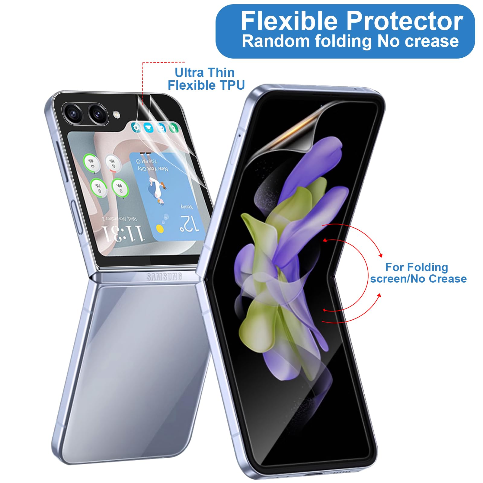 Galaxy Z Flip 5 Flip5 5g 2023 Funda Protección - Temu