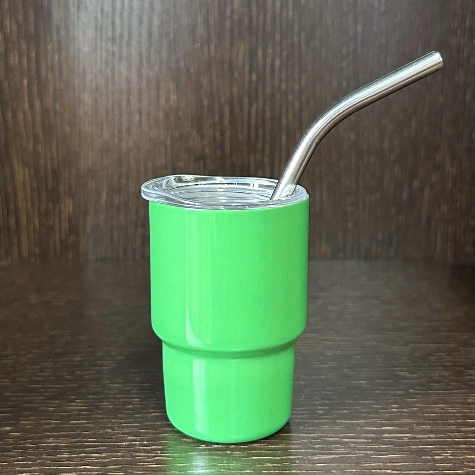 Mini Stainless Steel Tumbler Cup With Straw For Party Outdoor Sports - Temu