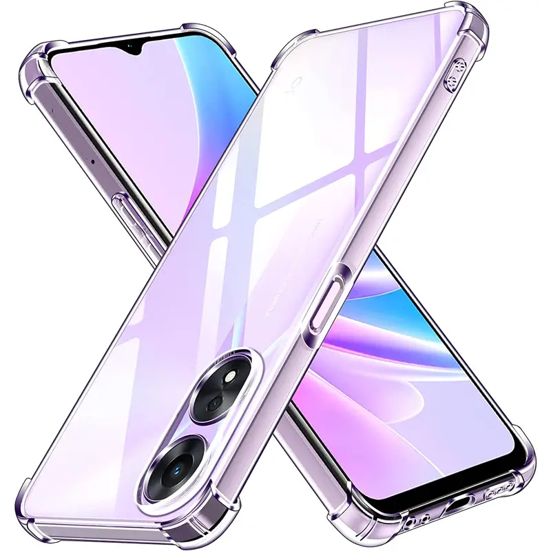 Shockproof Clear Soft TPU Phone Case For Oppo A78 5G 6.56 CPH2483 CPH2495  Transparent Silicone * Anti-fall Phone Shell Back Covers For Oppo A78