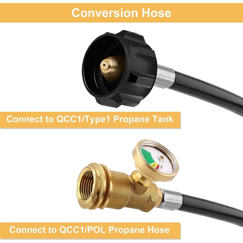 Propane Extension Hose Gauge Leak Detector Replacement - Temu