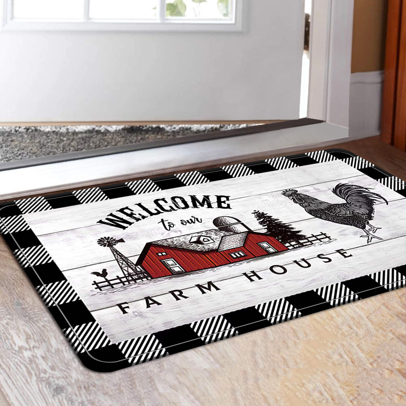 Farmhouse Kitchen Mat Non Slip Thick Kitchen Rugs And - Temu