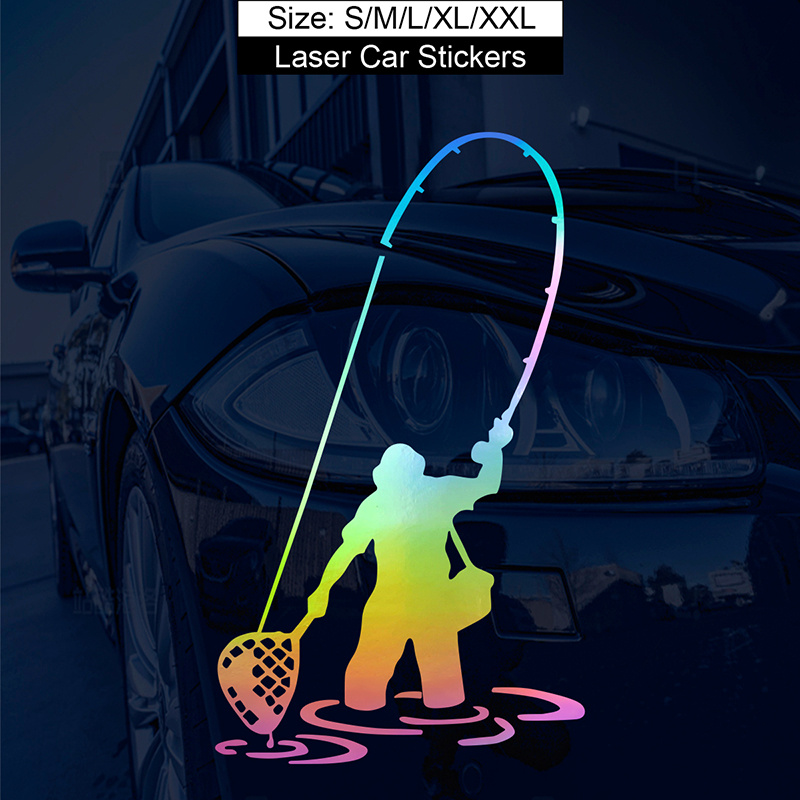 Man I Love Fishing Car Sticker For Laptop Water Bottle Car - Temu