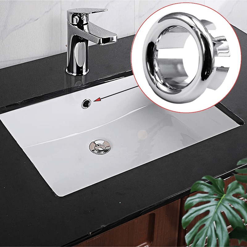 4 Pezzi Di Plastica Foro Troppopieno Per Lavandino Copertura Per Cucina  Bagno Rivestimento Del Bacino Vasca Da Bagno Tappo Di Scarico Lavello  Lavabo