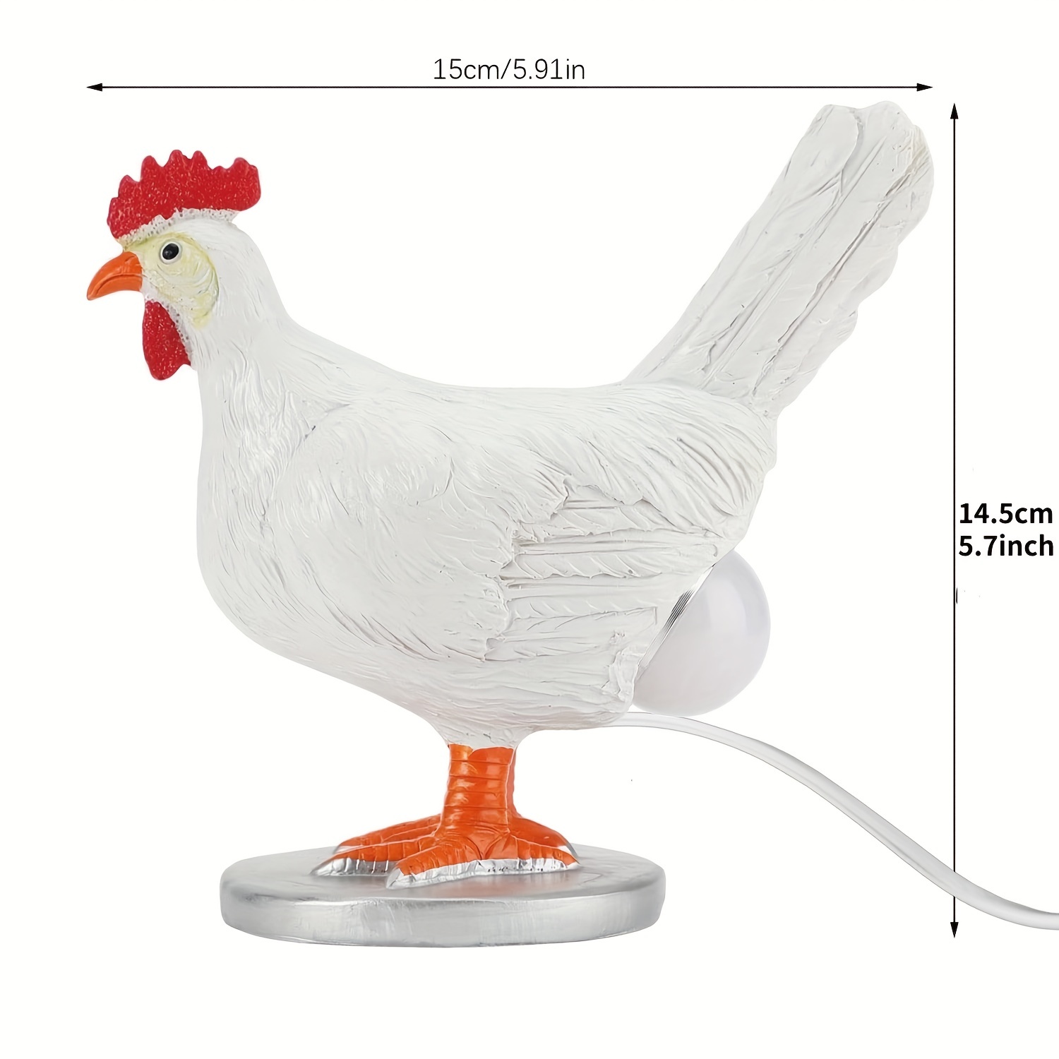 Chicken Egg Lamp Chicken Lamp Lifelike Led Egg Lamp Light Temu