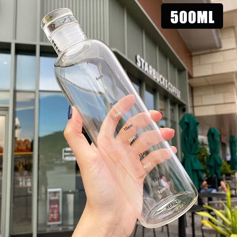Motivational Water Bottle With Straw, Clear Plastic Water Bottles,  Transparent Sports Water Cups, Portable Drinking Cups, Summer Drinkware,  For Camping, Hiking, Fitness, Home Kitchen Items, Birthday Gifts - Temu