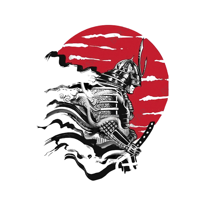 Samurai Maske Auto Aufkleber Motorhaube Aufkleber Dekoration Autoteile  Seite Grafiken Aufkleber Aufkleber benutzer definierte Muster - AliExpress
