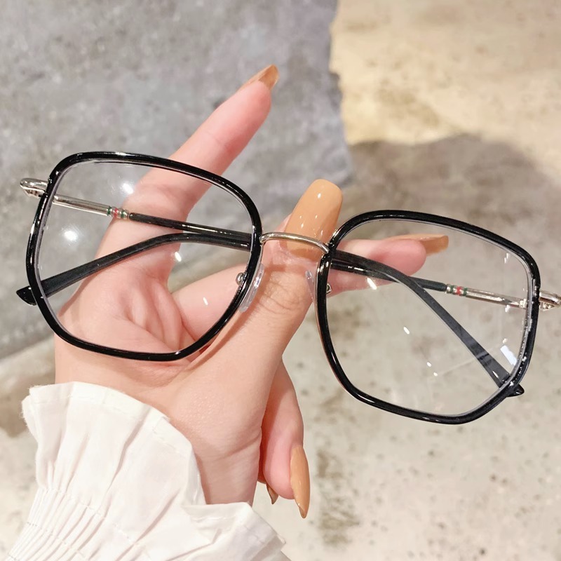 1pc Leopard Print Square Frame Anti-blue Light Women's Glasses For Daily  Use