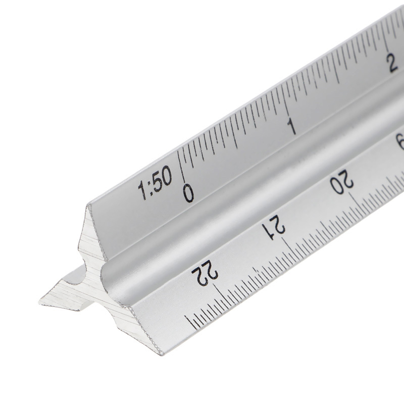 Aluminum Alloy Triangular Scale Drawing Ruler Metal Multi - Temu