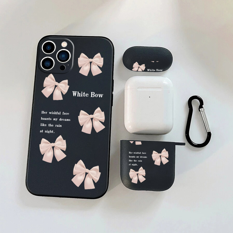 

1pc Case For Airpods 1 Or 2 & 1pc Graphic Printed Phone Case For 11 14 13 12 Pro Max Xr Xs 7 8 6 Plus Mini, For Airpods 1 Or Earphone Case Cht Luxury Silicone Cover Soft Earphone Protective Cases