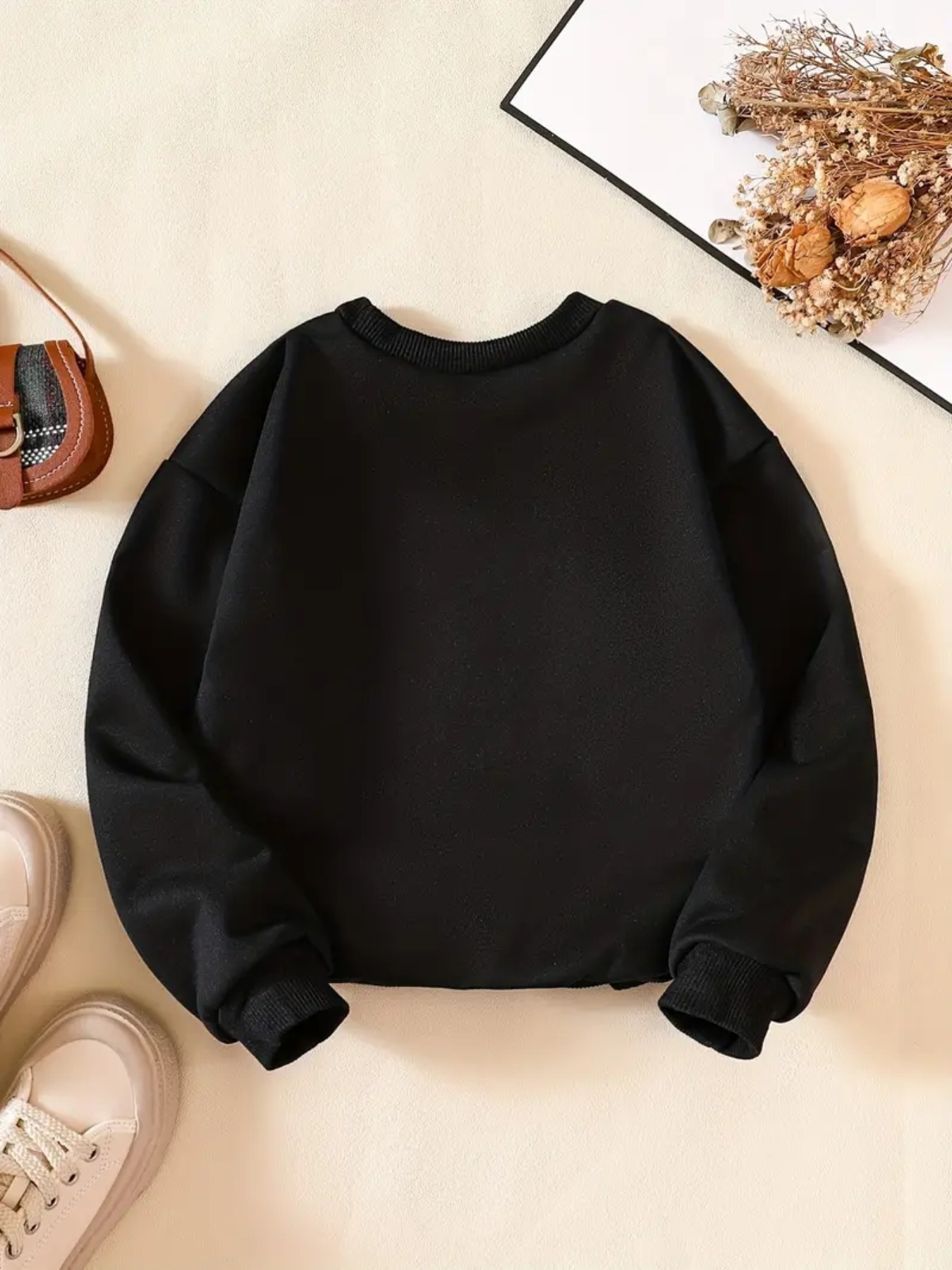 Toddler Boy Letter Print Raglan Sleeve Pullover Sweatshirt