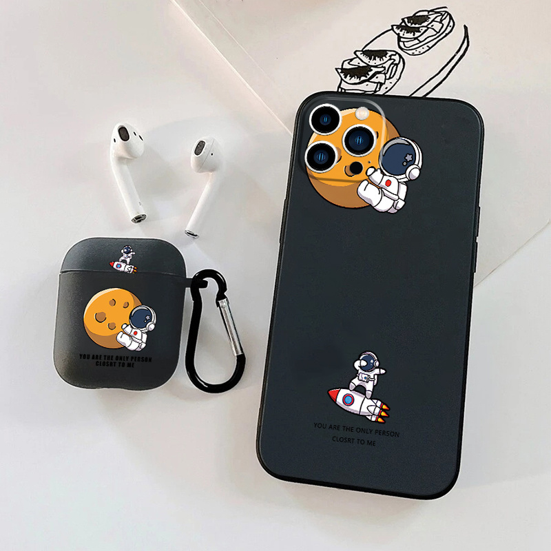 Funda para iPhone 13 Pro Max para mujer, diseño de astronauta chapado en  6D, soporte oculto, lujo brillante para niñas para iPhone 13 Pro Max, funda