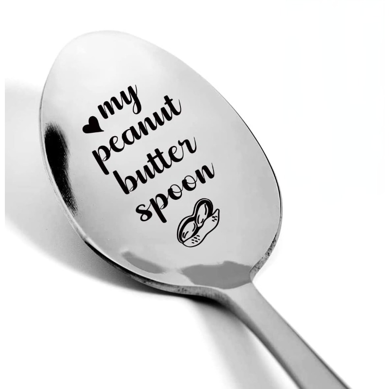 My Peanut Butter Spoon Stainless Steel Spoon For Restaurant Best Peanut  Butter Spoon Dessert Spoon Gift For Mom Dad Birthday Christmas Gift For  Restaurants/cafe - Temu