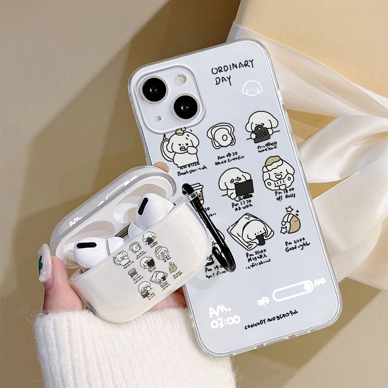 

1pc Case For Airpods Pro & 1pc Case Cute Dog Graphic Phone Case For Iphone 11 14 13 12 Pro Max Xr Xs 7 8 6 Plus Mini, Airpods Pro (2nd Generation) Earphone Case Cht Luxury Silicone Cover