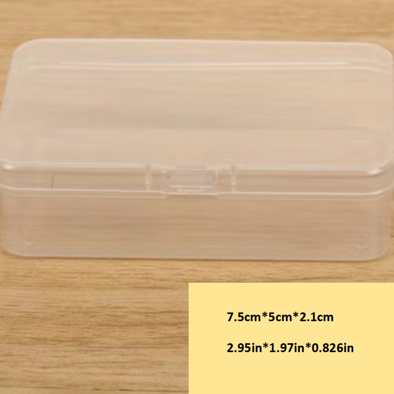 Rectangular Plastic Box Transparent Pp Small Storage Box - Temu