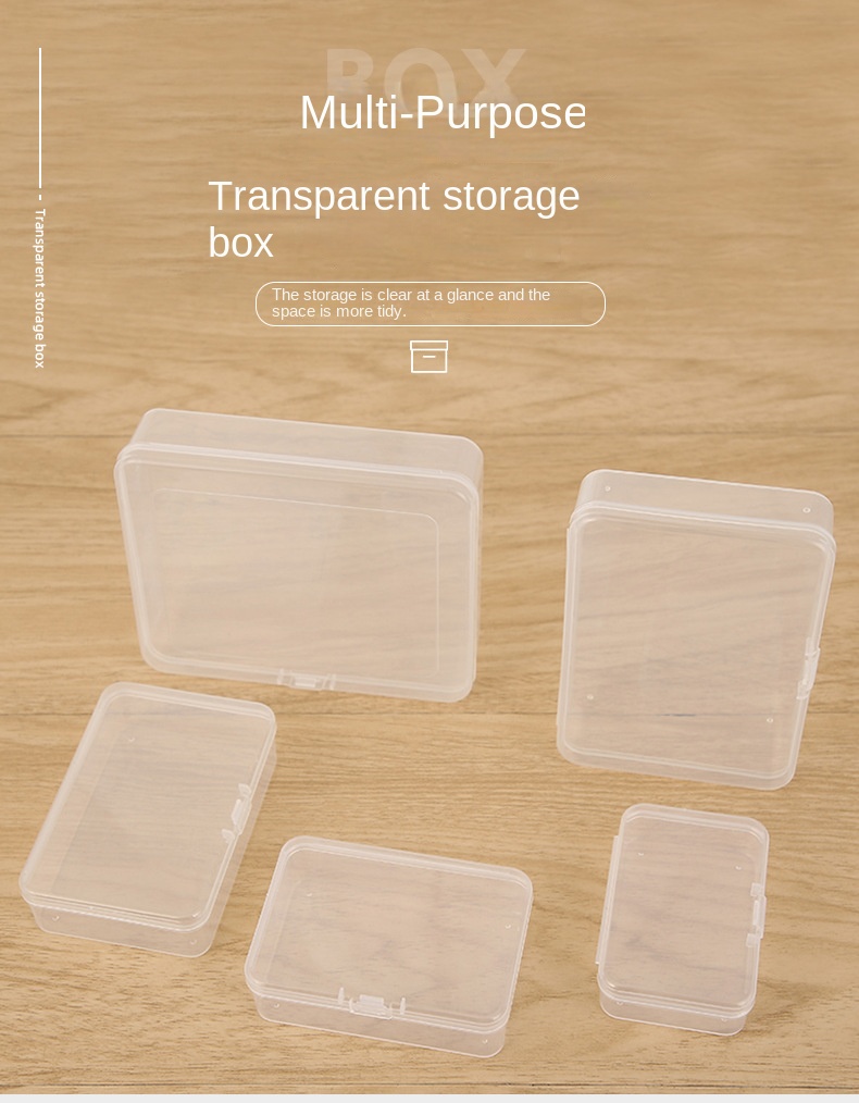 Transparency Thickened Storage Box Transparent Plastic Parts - Temu