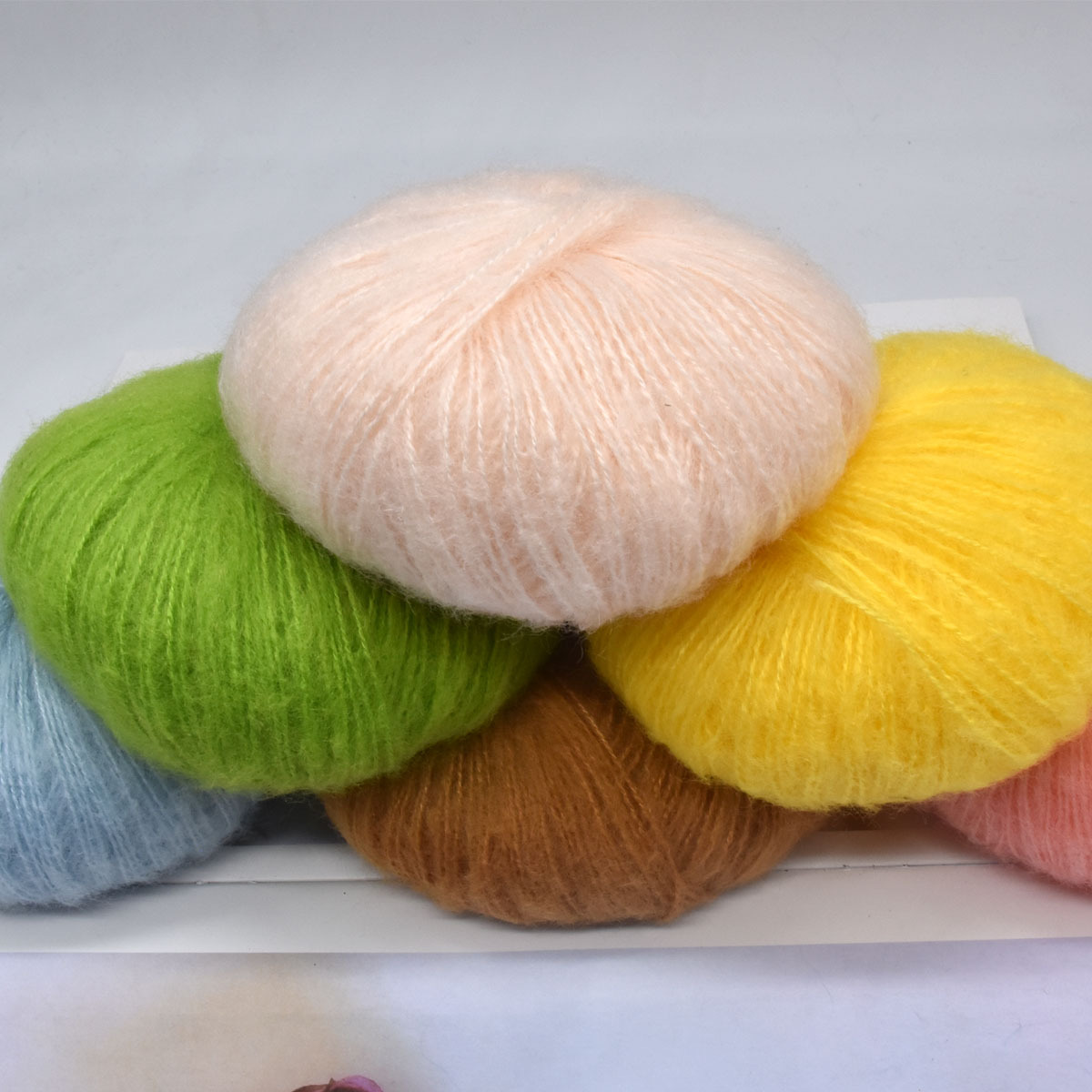 1 Roll Crochet Diamond Mohair Knitting Handmade Skin-friendly Baby Wool Yarn  Angola Plush Mohair Yarn Hand Knitting Supplies - AliExpress