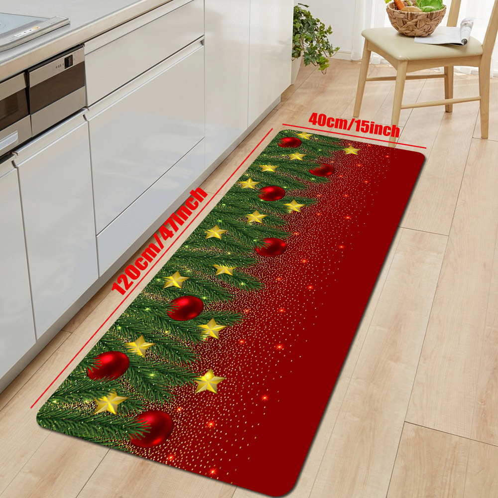 Alfombrilla larga antideslizante para cocina, tapete absorbente, resistente  a la suciedad, para el hogar, Navidad, 2024 - AliExpress